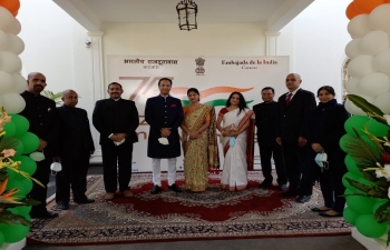 Glimpses of the celebrations of the 73rd Republic Day of India by Embassy of India, Caracas